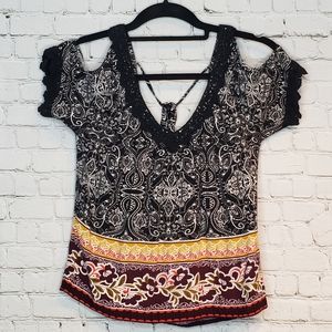 L.A. Hearts Cold Shoulder Top S